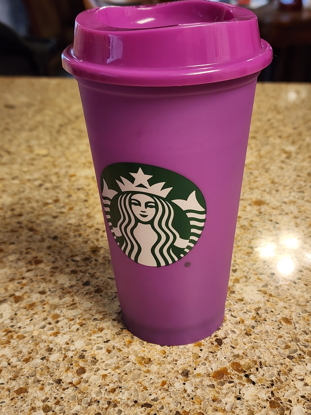 Starbucks Purple Travel Tumbler with Green Siren Logo